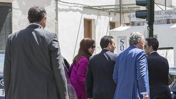 Cristina Fernández de Kirchner, presidenta de Argentina se quedó sin ver la Alhambra por tercera vez