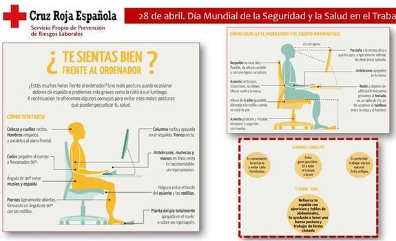 Día de la Seguridad y Salud en el Trabajo: ¿cómo sentarnos ante el ordenador?