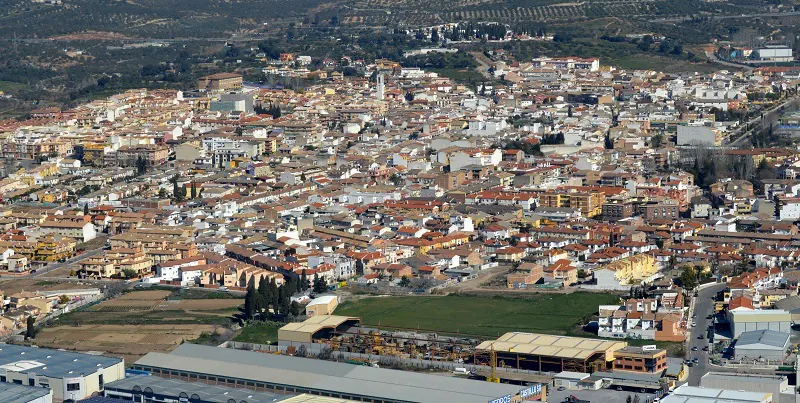 Vista aérea de Peligros, uno de los municipios inspeccionados 