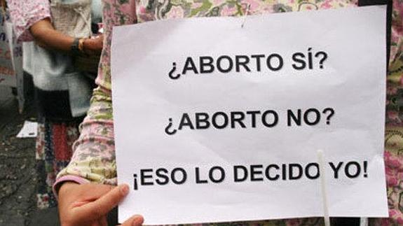 Protesta a favor del aborto en Paraguay. 