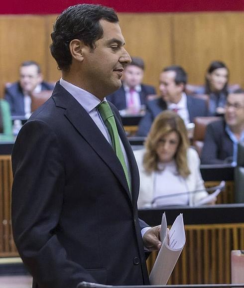 Moreno ofrece pactos y un plan de trabajo a Díaz, sin la "marginación" del PP