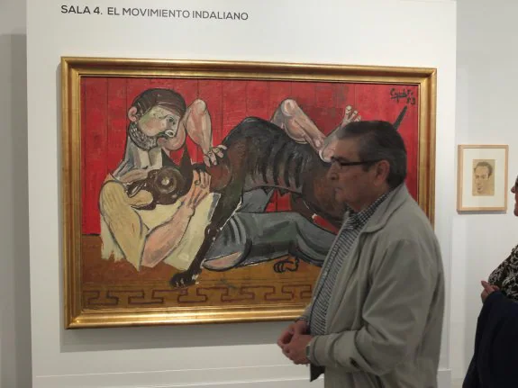 Etrusco y Loba, de Capuleto, una obra de 1953 cedida por Ibáñez-Cosentino para la exposición permanente del Museo de Arte - Doña Pakyta.