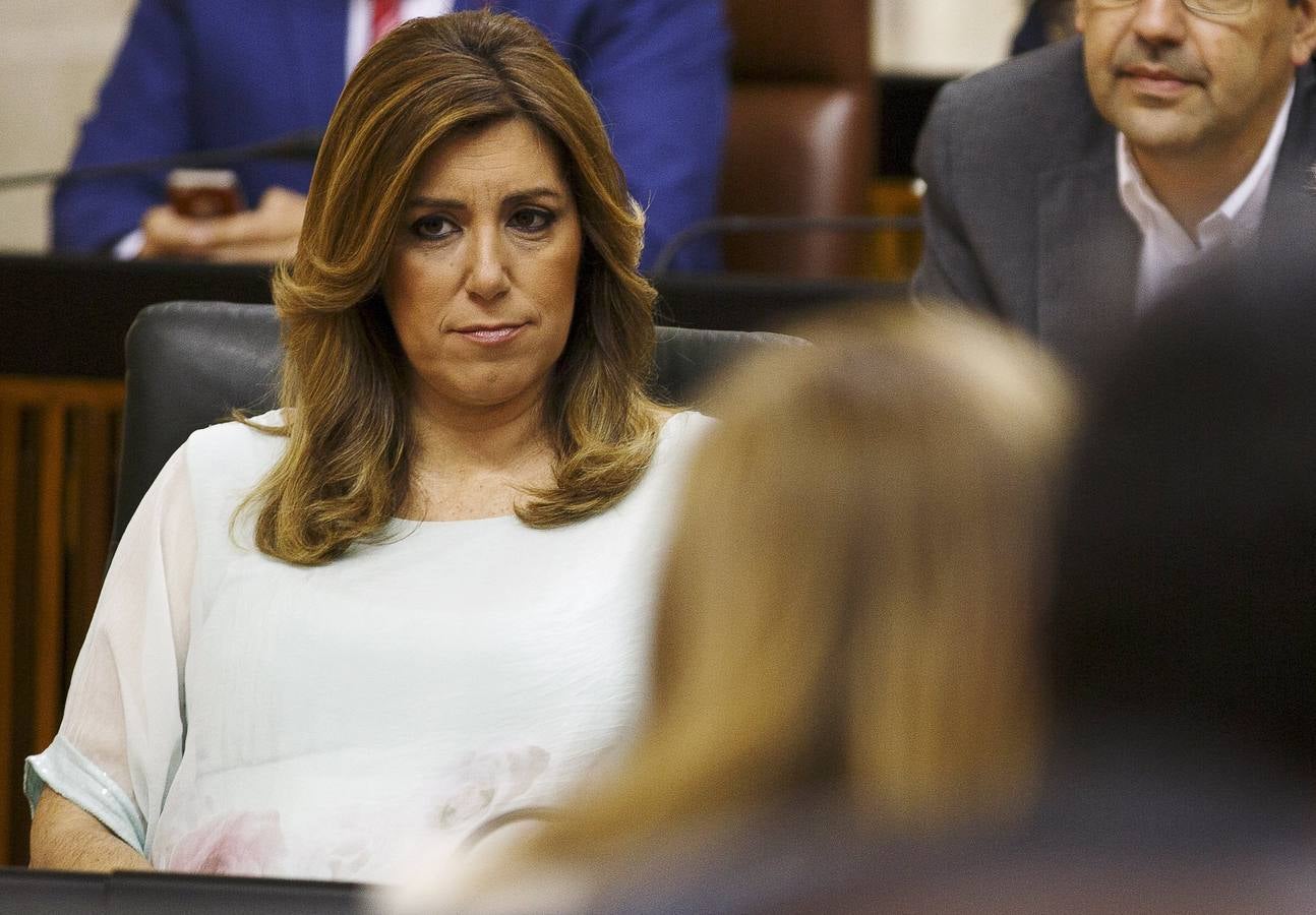 Susana Díaz, en el Parlamento.