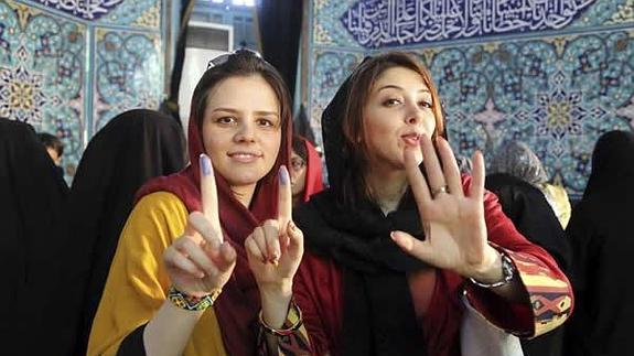 Mujeres iraníes.