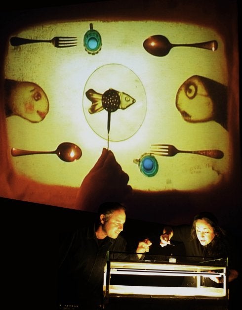 Pedro y Maruja, en un momento del espectáculo.