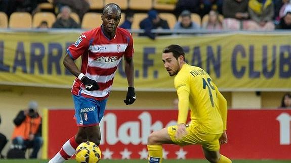 Allan Nyom durante un partido de liga ante el Villarreal 