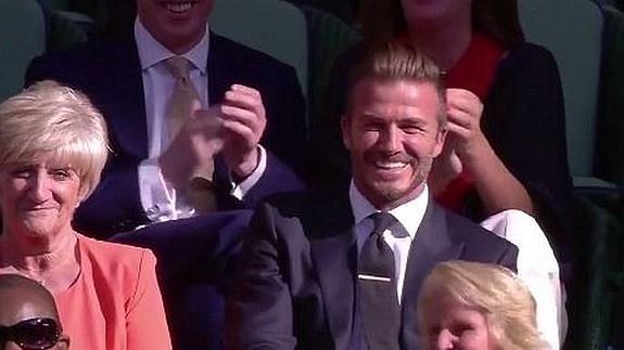 Beckham, el nuevo recogepelotas de Wimbledon