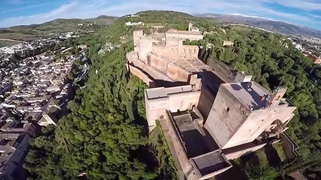 Impresionante vídeo de Granada y la Alhambra a vista de pájaro