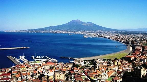 Vista aérea de Castellammare di Stabia, el pueblo "falto de moral".