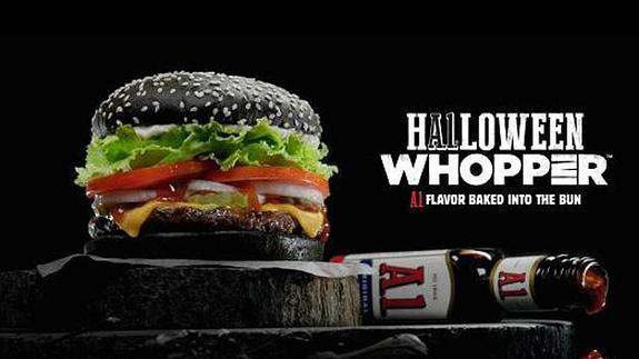 Burger King lanza este martes su hamburgesa negra especial para Halloween