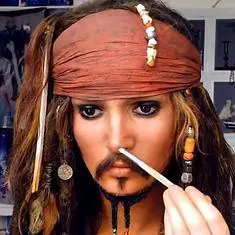 maquillaje jack sparrow