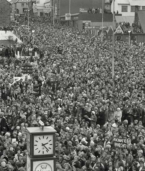 La imagen habla por sí sola. Este fue el día en que las mujeres tomaron Islandia.