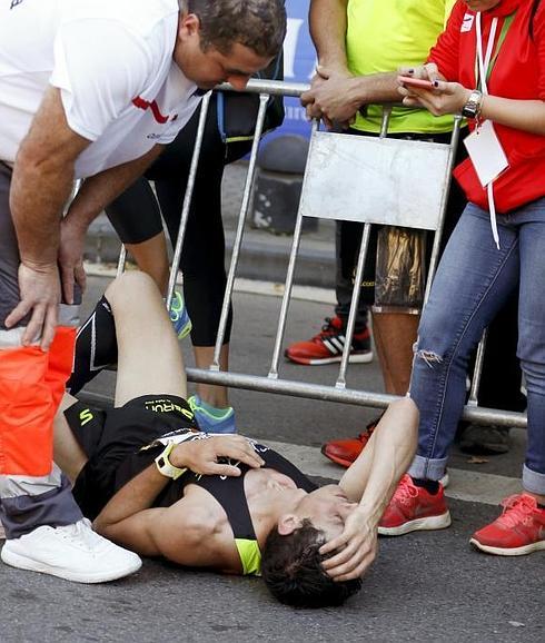 Los duros efectos de la carrera de Behobia-San Sebastián.