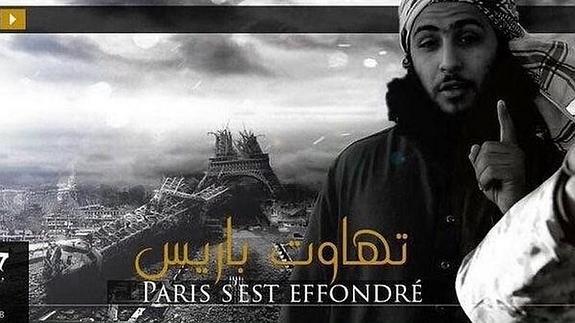Daesh publica un nuevo vídeo con la imagen de la Torre Eiffel completamente destruida