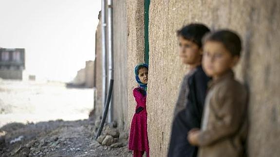 Niños afganos.