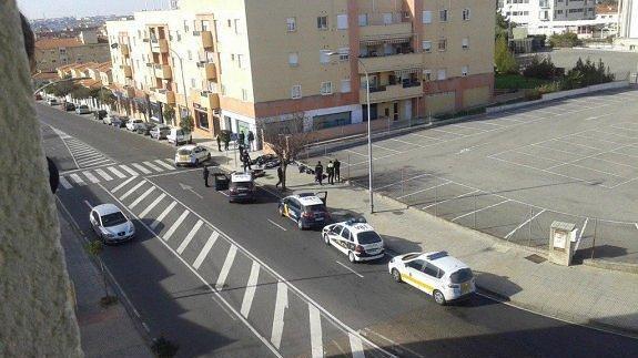 Detención de los seguidores del Cádiz en plena calle emeritense. :: 