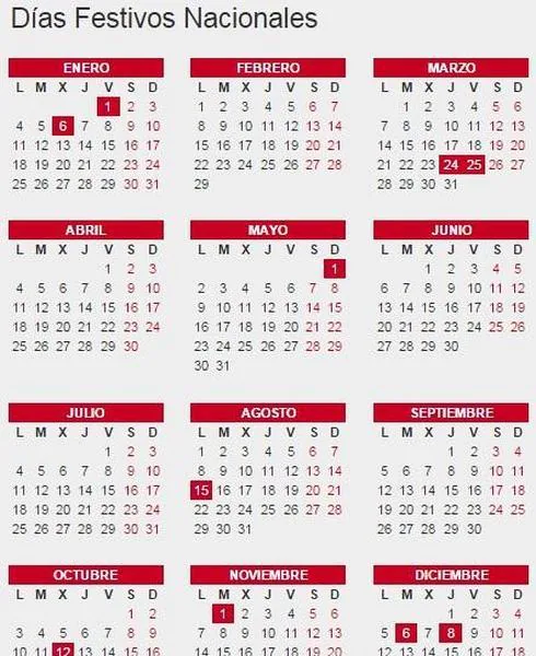 Calendario laboral 2016: Todos los festivos oficiales