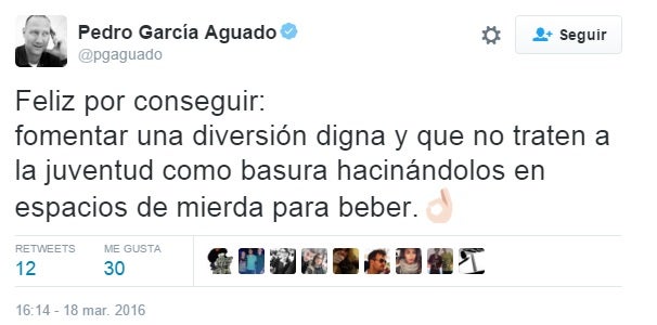 Pedro García Aguado: "Feliz por conseguir fomentar una diversión digna"
