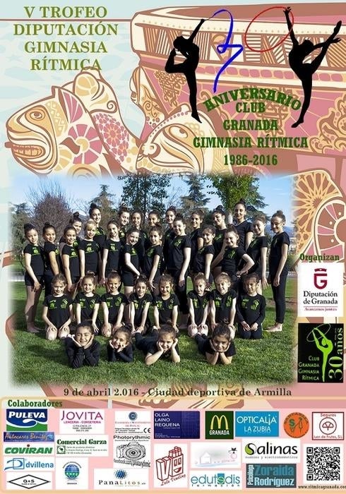 Más de 500 deportistas compiten en el V Trofeo Diputación de gimnasia rítmica