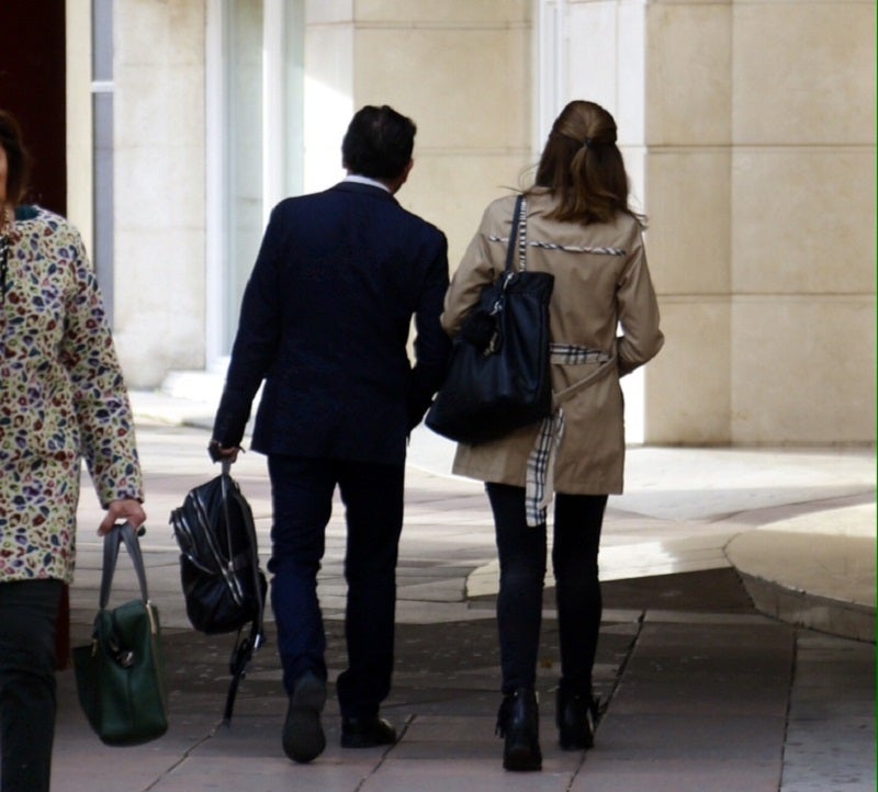 García Arrabal llega al juzgado 