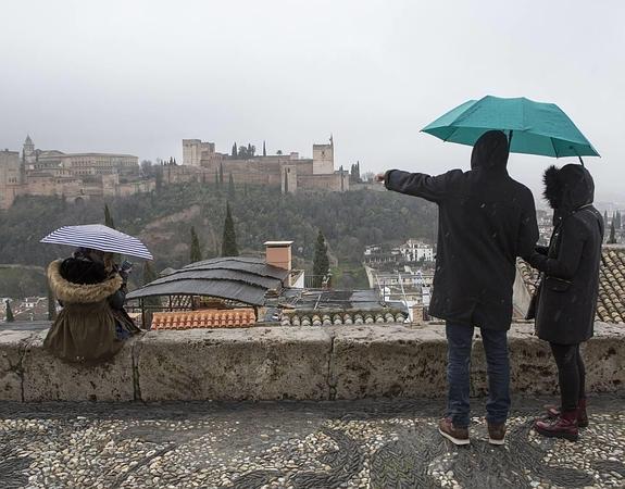 Vuelve la lluvia a Granada. 