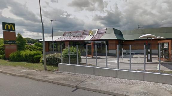 McDonald's de la comuna de Besançon, donde sucediero los hechos. 