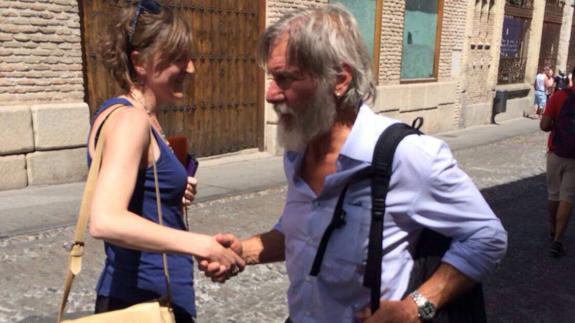 Harrison Ford, durante su visita a Toledo. 