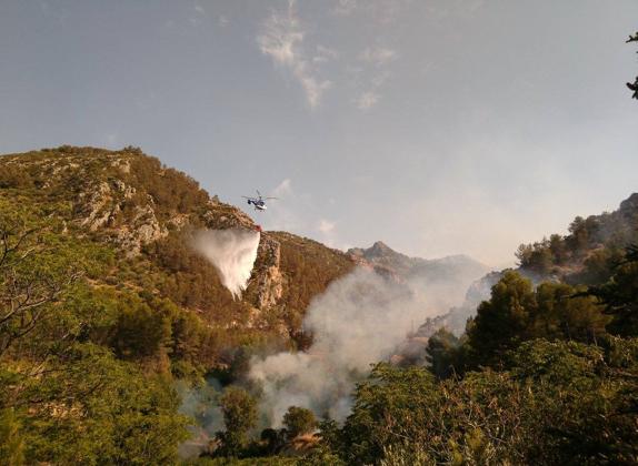 Controlado el incendio de Bedmar y Garcíez