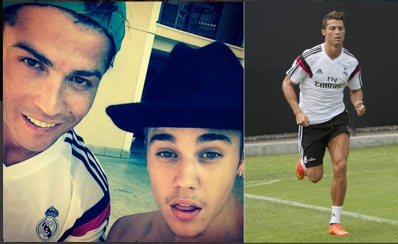 Justin Bieber y Cristiano Ronaldo.