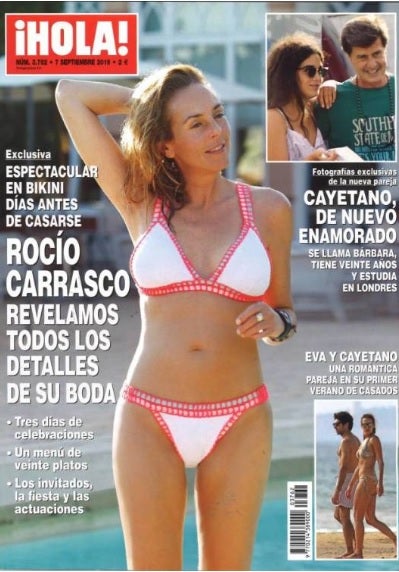 Rocío Carrasco deslumbra en bikini y desvela los secretos de su boda