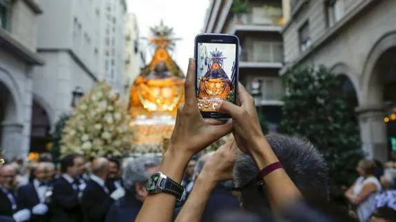 Todo preparado para la procesión de la Patrona