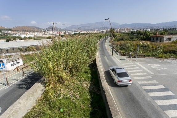 Estado en el que se encuentra actualmente la Rambla de las Brujas de Motril, una de las principales vías de desagües del municipio.