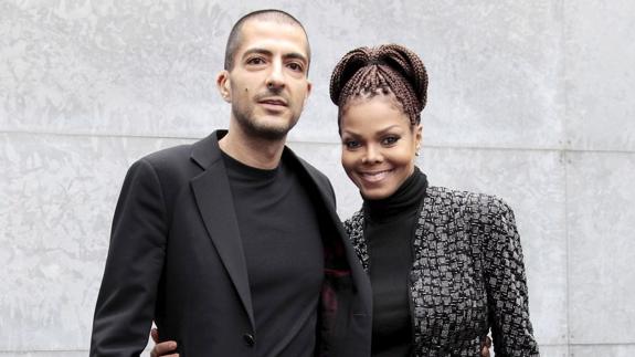 Janet Jackson y su marido.
