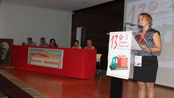 Carmen Vidal se convierte en la primera secretaria general de UGT Almería
