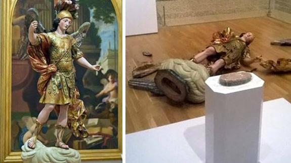 Un turista destruye una estatua de 400 años al intentar hacerse un selfie