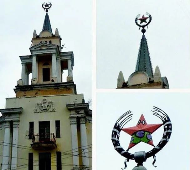 ¿Qué hace Patricio, de 'Bob Esponja', en un edificio histórico ruso?