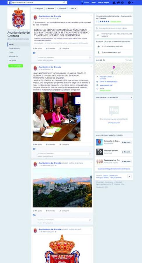 El PP destinó 20.000 euros para meter al Ayuntamiento de Granada en las redes sociales y no las utilizó nunca