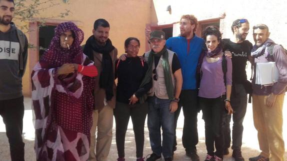 Jienenses que participan en el proyecto junto a saharauis