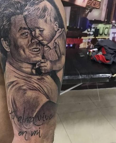 Kiko Rivera inmortaliza a su padre con un nuevo tatuaje en el brazo