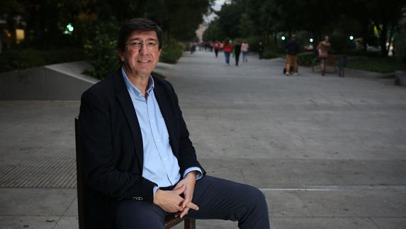 Juan Marín, en una visita a Granada 