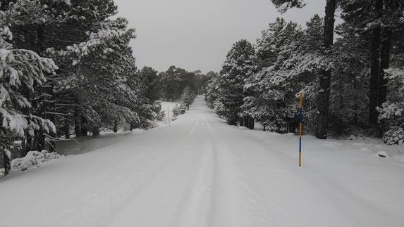 Nevada en la Sierra de Segura.