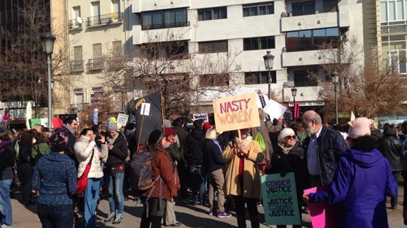 Protesta en Granada contra Trump