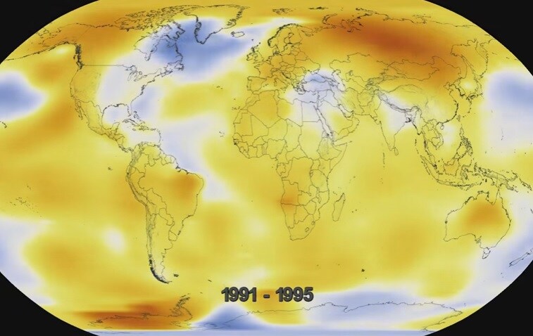 El vídeo de la NASA que demuestra el brutal cambio climático en 20 segundos