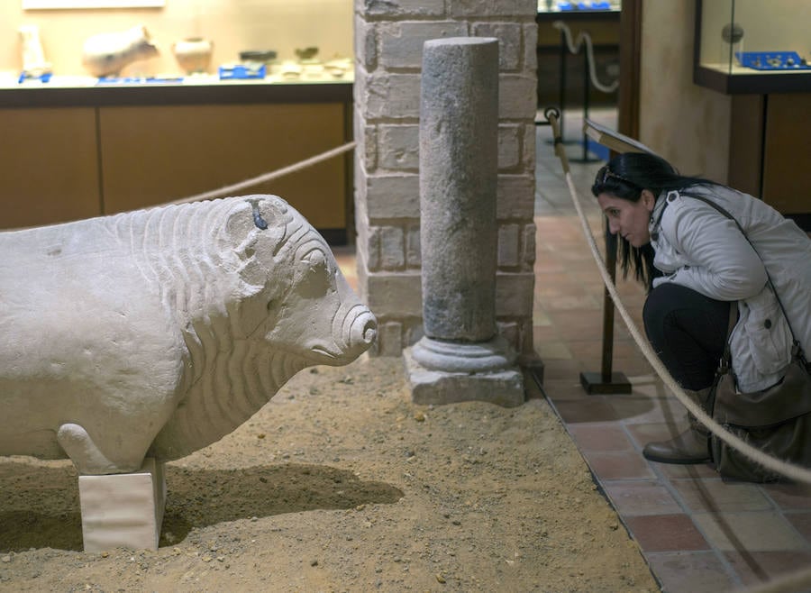 El Toro ibero de Arjona amplía su estancia en casa rodeado de otras culturas