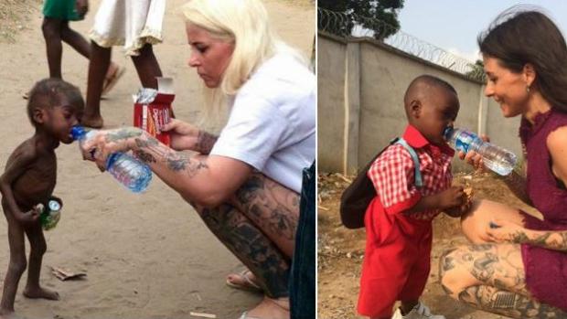 El niño acusado de brujería que fue rescatado al borde de la muerte empieza el colegio