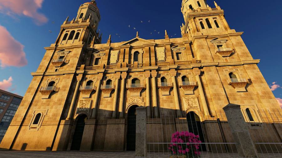 Imagen de la recreación virtual de la Catedral de Jaén para el videojuego 'Codex Magdala'.