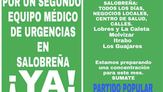 Las fuerzas políticas de Salobreña se unen a la iniciativa del Partido Popular para pedir un segundo equipo de urgencias médicas