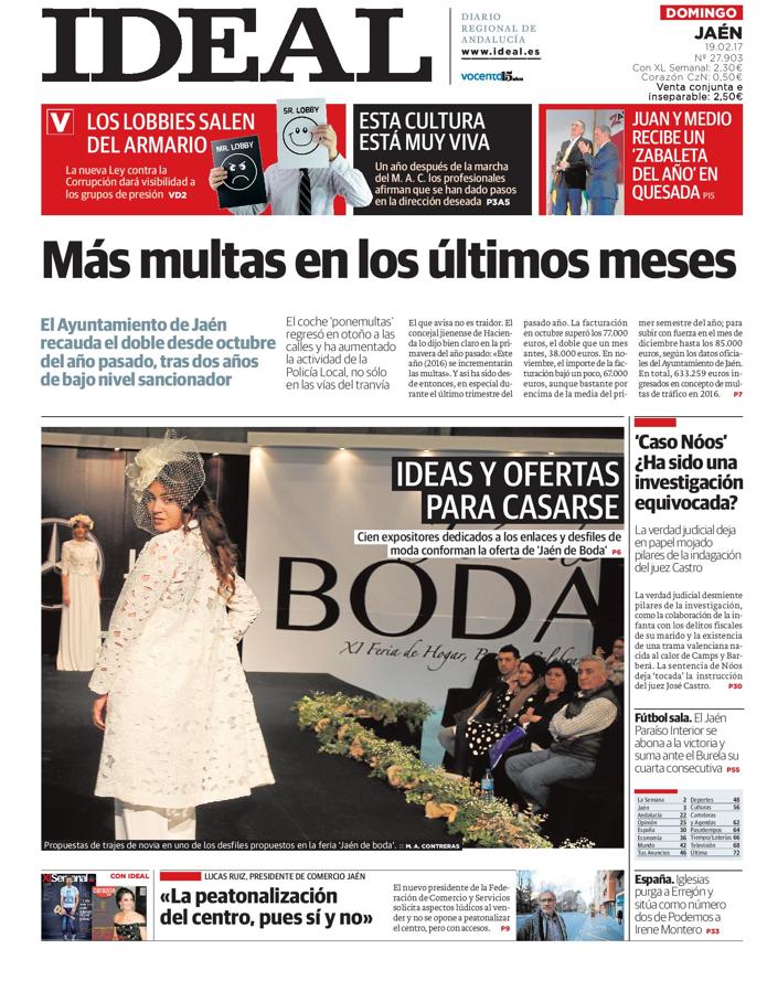 Hoy, 19 de febrero, en la edición impresa de IDEAL