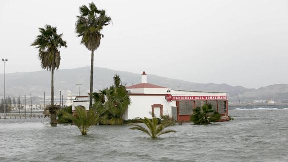 Chiringuitos como islas: las impactantes imágenes de la playa de Motril que han dado la vuelta a España