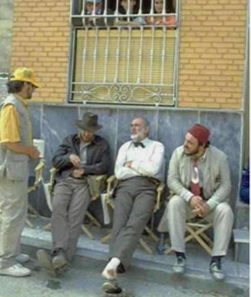 Spielberg, Ford y Connery, en la estación accitana.